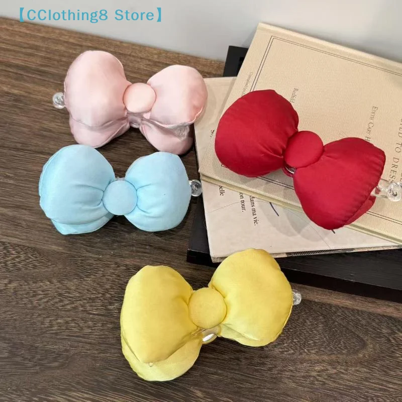 Pinza para el pelo con lazo relleno de algodón de estilo japonés para mujeres y niñas, pinza para el pelo con moño a la moda, pinza para el pelo tipo banana, accesorios para el cabello【AliS8】