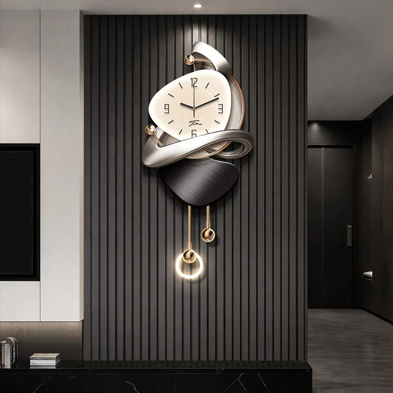 Aesthetic Design Wall Clocks Living Room Luxury Nordic Xenomorph Wall Clocks Minimalist Modern Reloj Pared Ornaments Home Decor