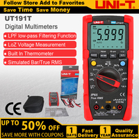 UNI-T UT191T Pro Multimeter Analog Digital True RMS Current Voltage Hz Diode LoZ ACV Peak Professional Electrical Multi Meter
