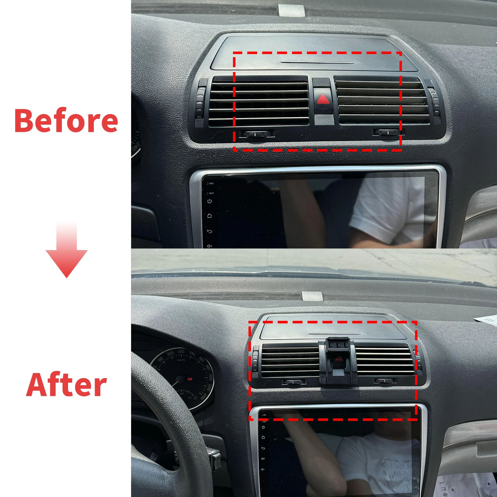 ​​fit for Skoda Octavia A5 2007~2014 Screen Base Mount Phone Holder Dedicated Clip-On Navigation Bracket Car​​ accessoires