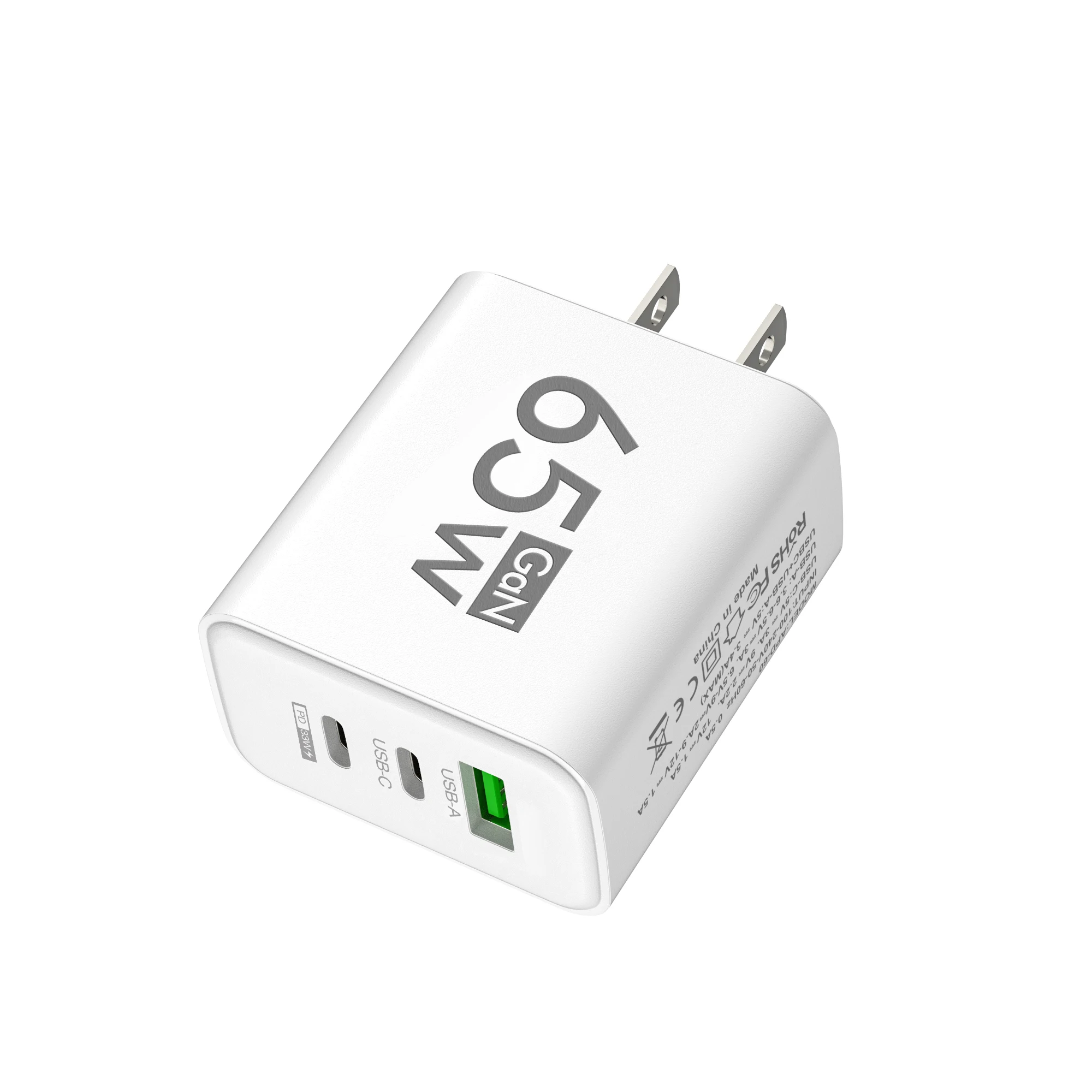 Ładowarka PD 65W Szybkie Ładowanie USB Adapter Zasilania do Telefonów Komórkowych Samsung Huawei Xiaomi iPhone Honor Typ C Szybka Ładowarka — zdjęcie 2