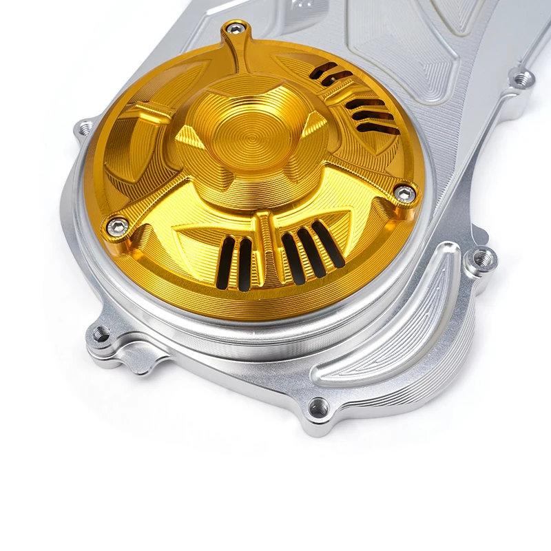 SEMSPEED Motorcycle CNC Aluminum CVT Transmission Cover Crank Case Cover For Yamaha NMAX V2 V3 Standard 2020-2026