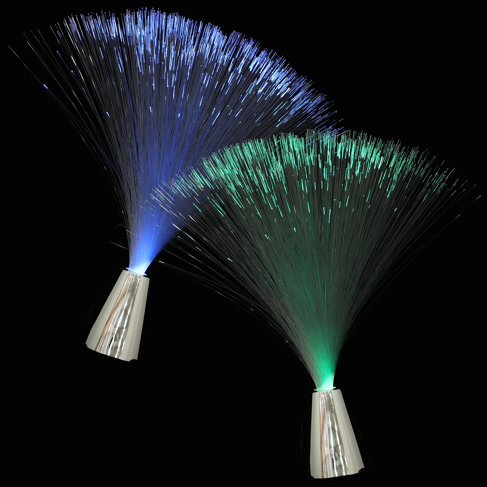 2Pcs LED Fiber Optic Light Colorful Operated Decorative Lamp Energy Saving Romantic Atmosphere for Party Home