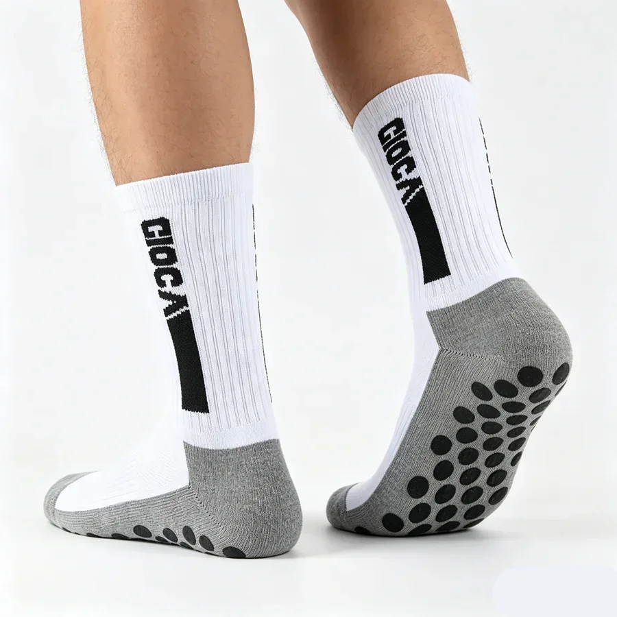 1/5/8/10 Pairs Men Women Anti Slip Grip Sports Towel Bottom Breathable Shockproof Skateboard Running Professional Athletic Socks