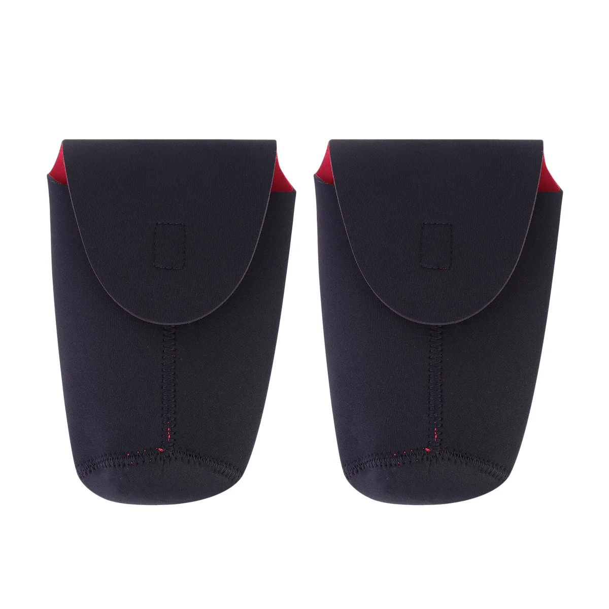 

2Pcs Lens Bag Smooth Material Compact Size Easy to Carry Great Gift Photography Enthusiasts Black M Camera Lens Bag
