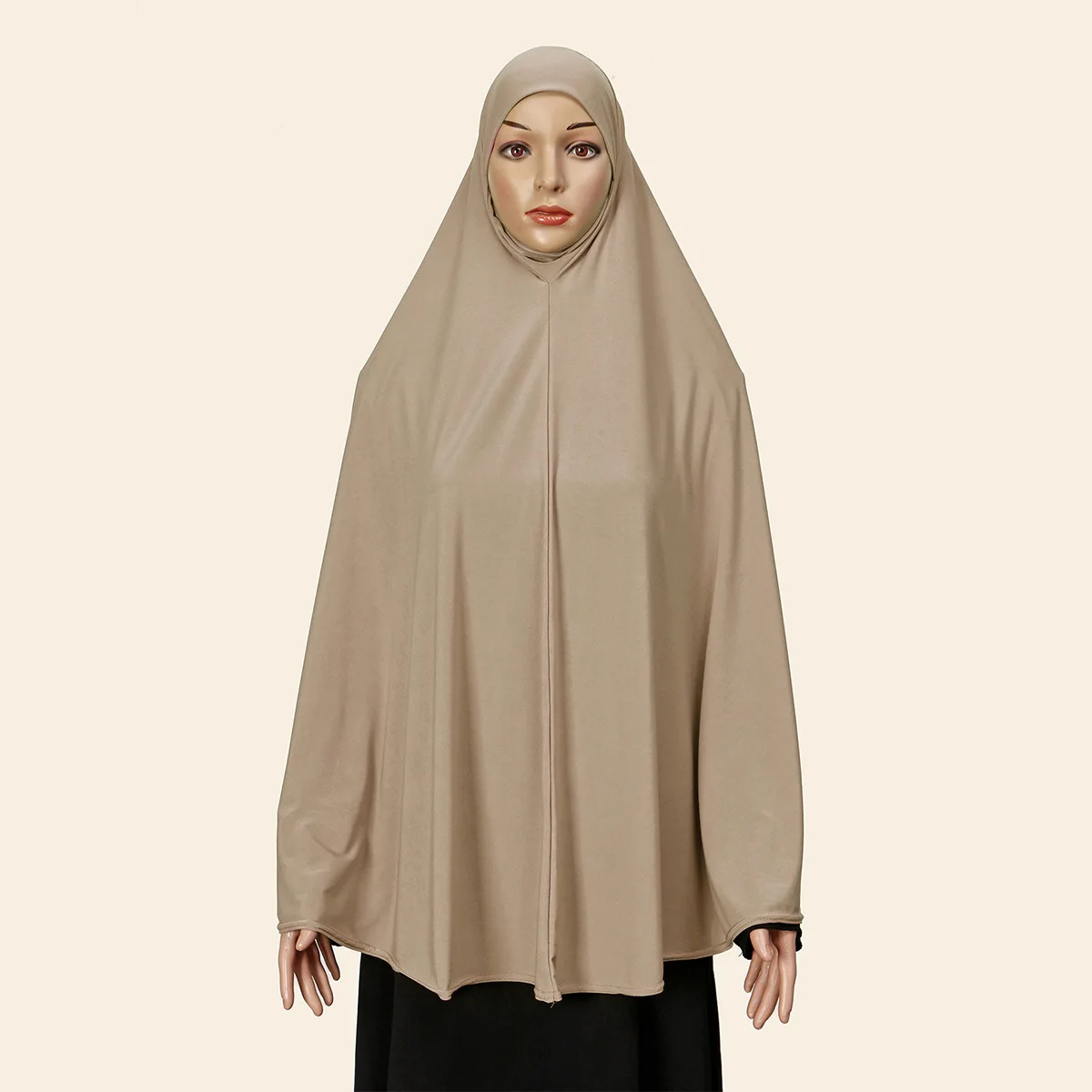 Lange Khimar Ramdan Eid Moslim Lange Hijab Hoofddoek Vrouwen Een Stuk Khimars Jubha Islamitische Kleding Hijaabs Musulman Gebed Kledingstuk
