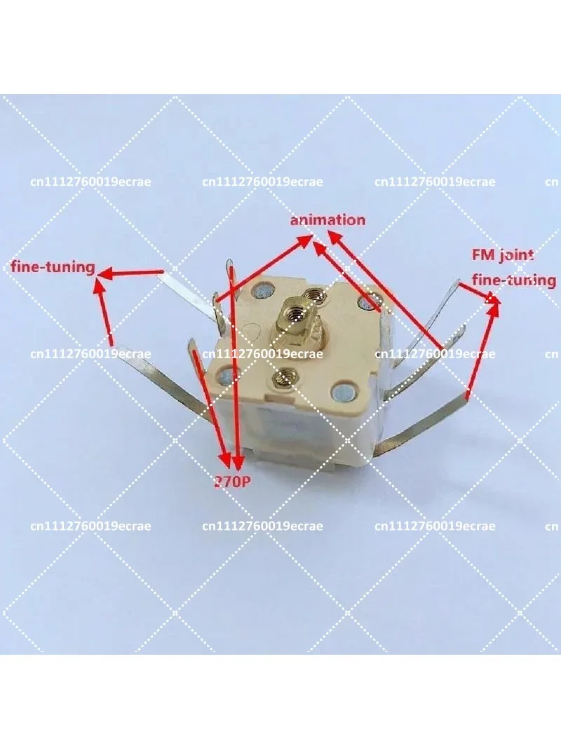 AM FM Radio Variable Capacitor 270pF Dual 20pF Replacement for Tuner Receiver Repair