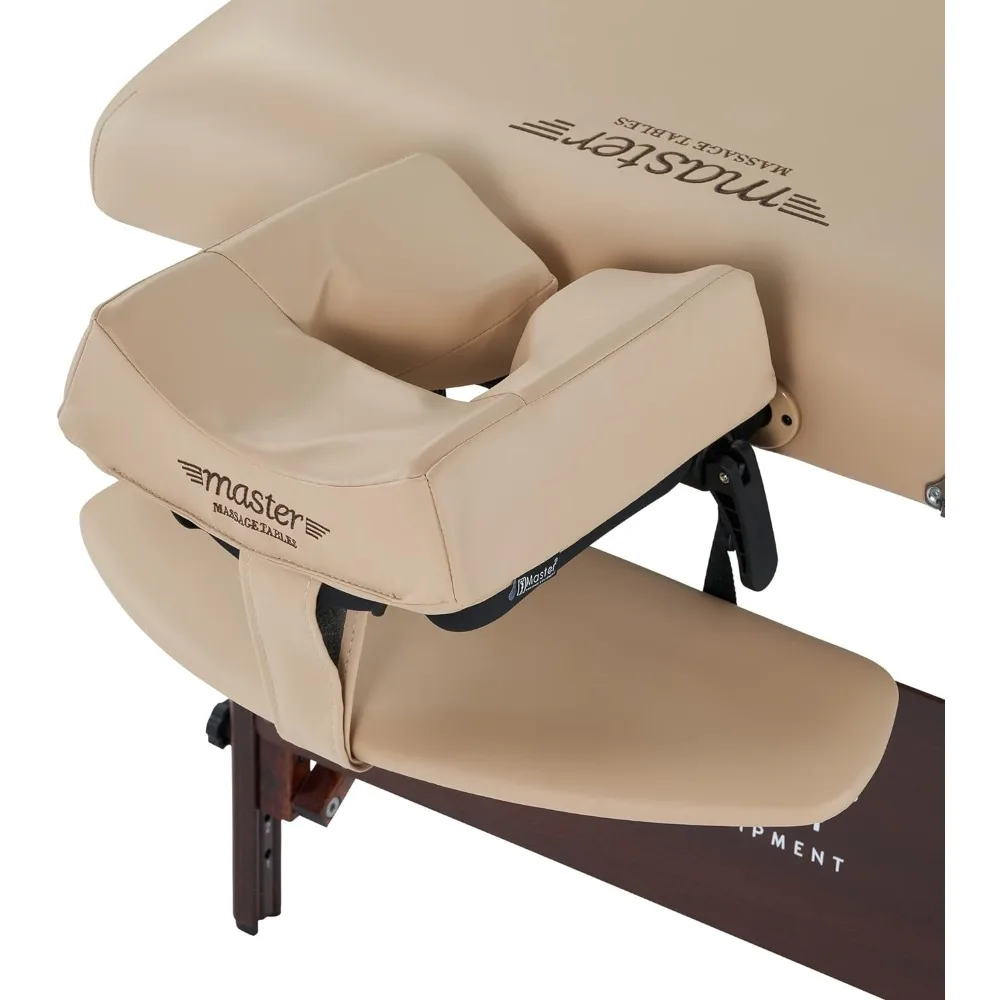 Master Massage 30" Del Ray Pro Portable Massage Table (30" Width x 84" Length) with Adjustable Table Height, 750lbs