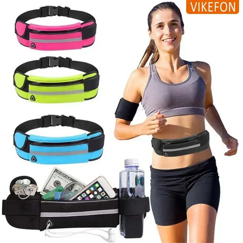 Multi Functional Elastic Waterproof Sports Waist Bag Outdoor Fitness Portable Small Item Storage for Phone Headphone Card Bags