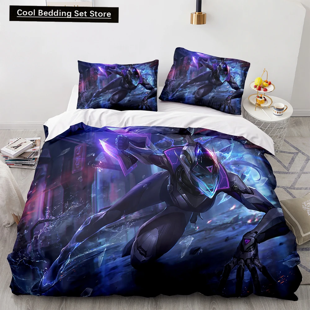 

3D Print League of Heroes Bedding Set Single Twin Full Queen King Size Game Anime Bed Set Aldult Kid Bedroom Duvet cover Sets