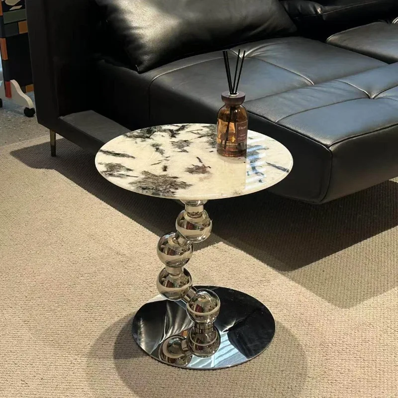

Standing Round Coffee Table High Save Space Living Room Waiting Universal Side Table Decoration Kaffee Tische Room Decorations