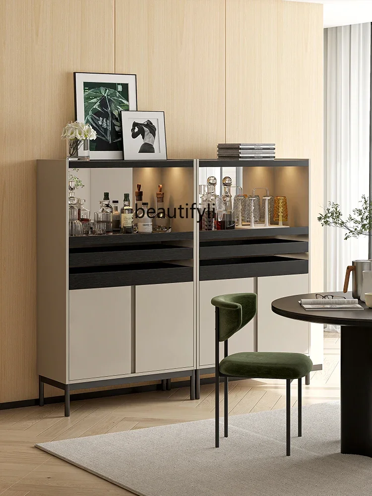 

Итальянский минималистичный винный шкаф для гостиной, кофейный чайный шкаф, кухонный шкаф для хранения в ресторане, боковой шкаф