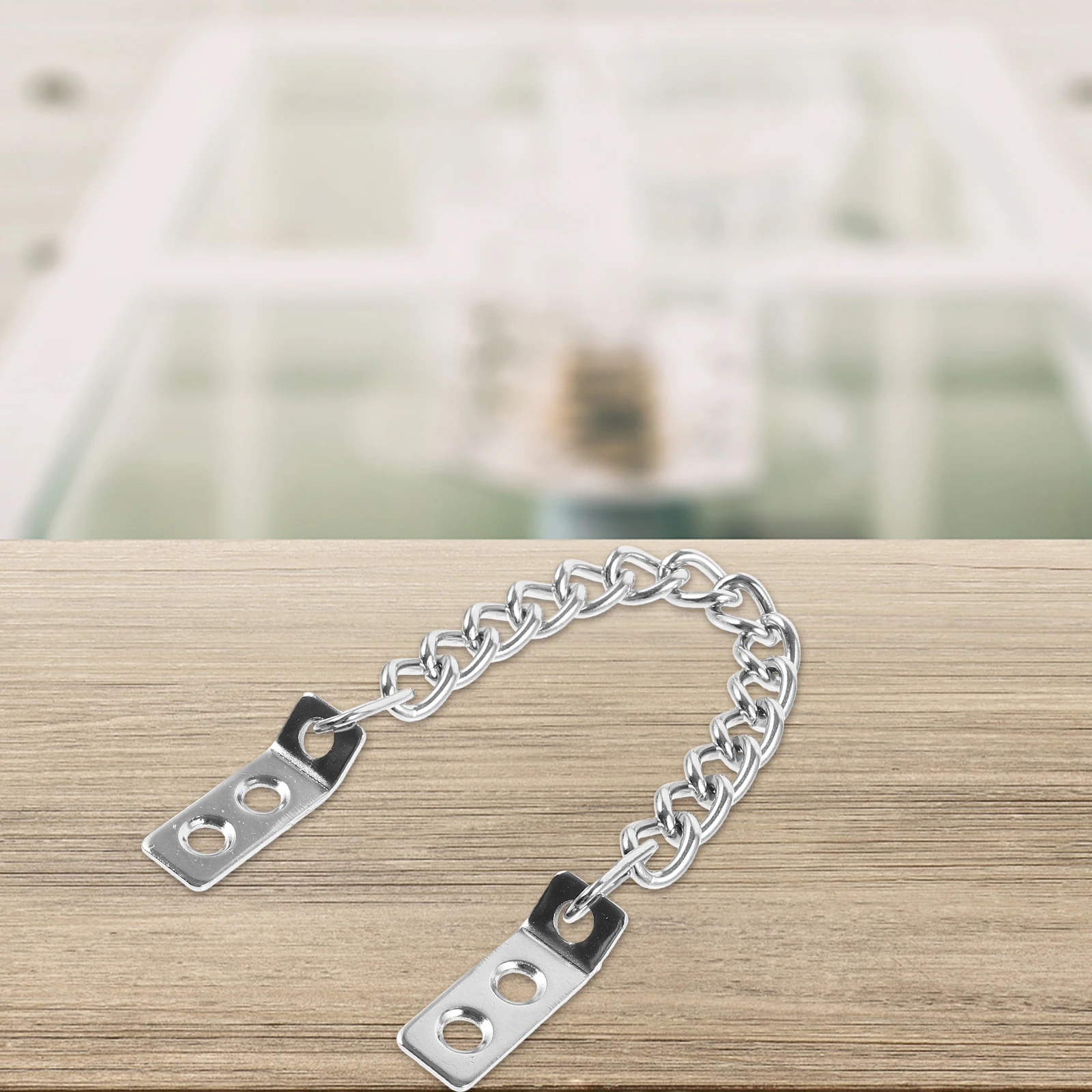 

Sturdy Metal Door Chain Antitheft Cabinet Latch Chain Simple Design Durable Practical Security Door Lock Chain,