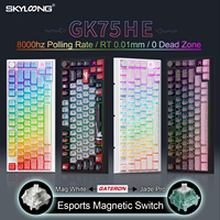 Skyloong GK75 HE Gaming keyboard Mag switch RT0.01mm Rapid Trigger USB Wired Keyboard 8KHz Polling Rate PBT Topographical Keycap