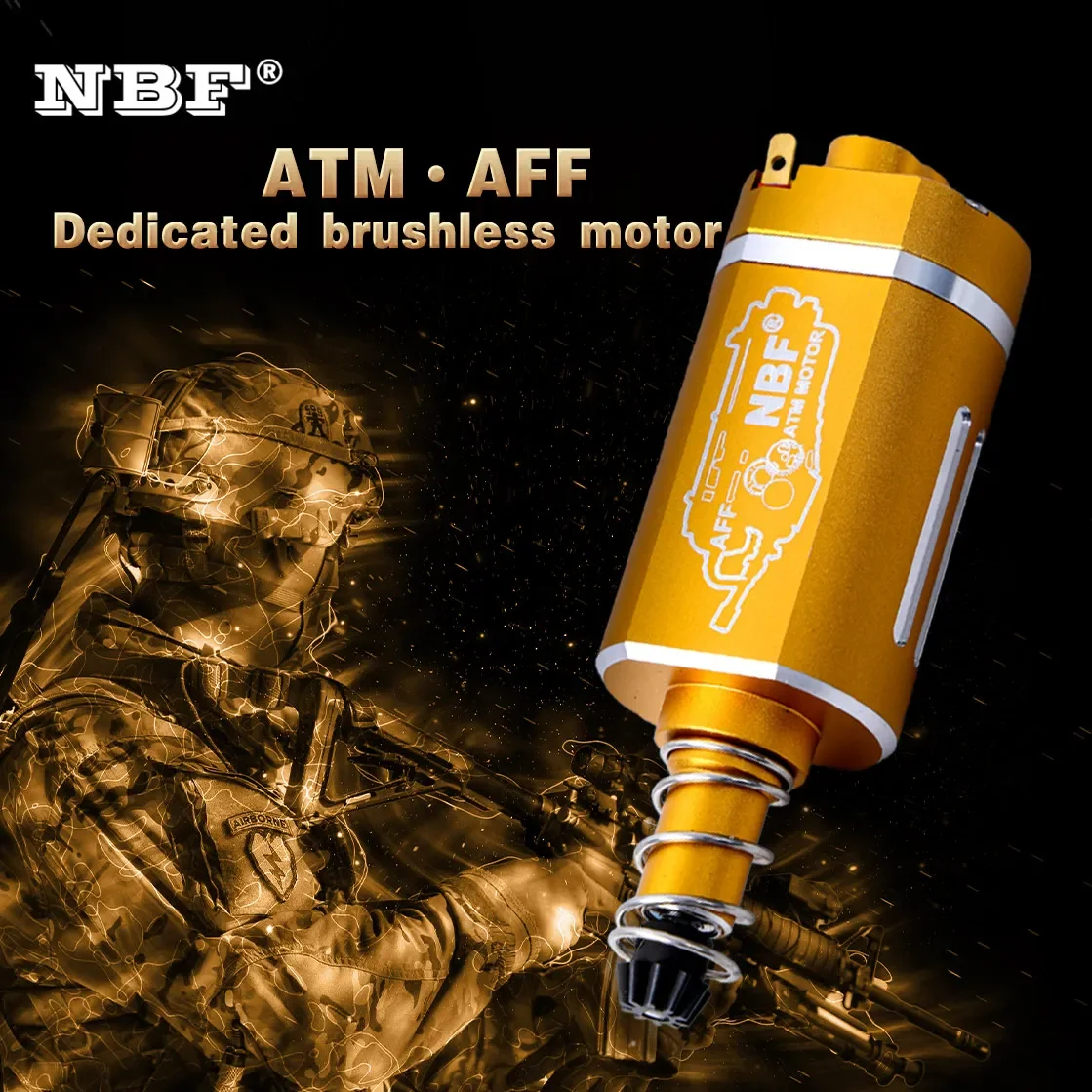 NBF AFF Motor Wargame Airsoft Mosfet ATM Dedicated Brushless AEG Motor High Torque For Electric Water Ball Bullet Toy Gearbox V2