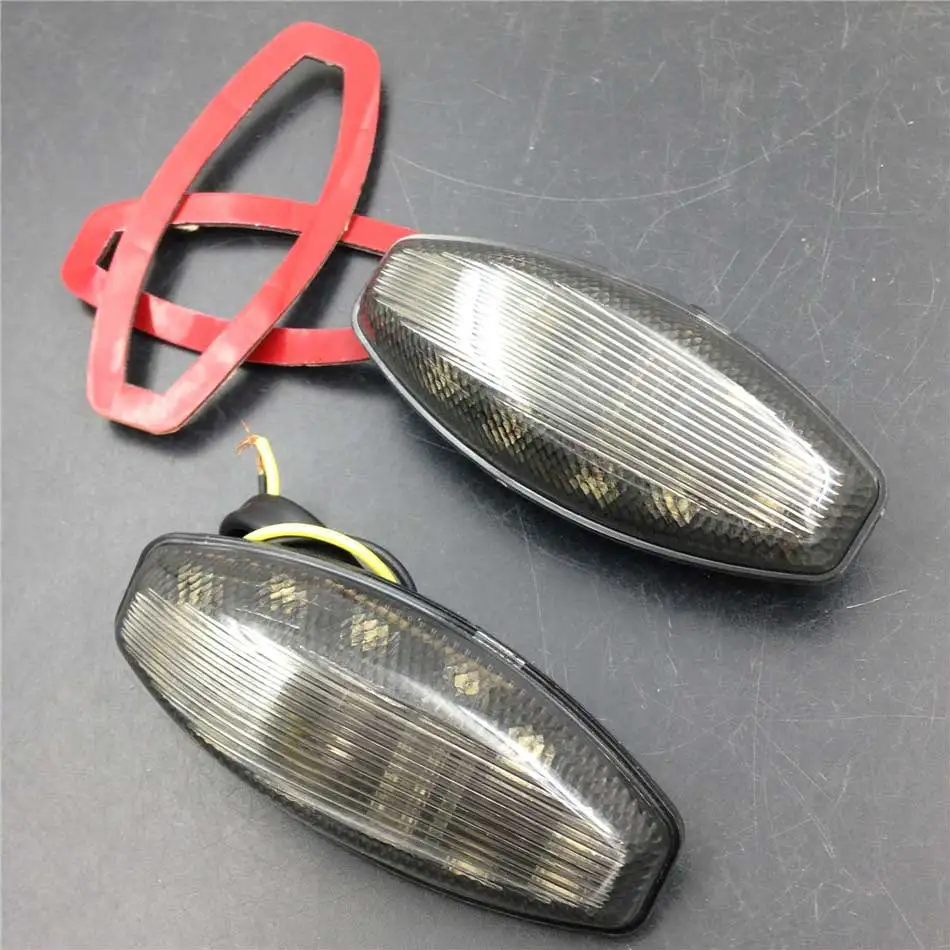 

For 03-06 Yamaha YZF R6 YZF-R6 yzfr6 2003 2004 2005 2006 Motorcycle Bike Smoke LED Flush mount Turn Signal