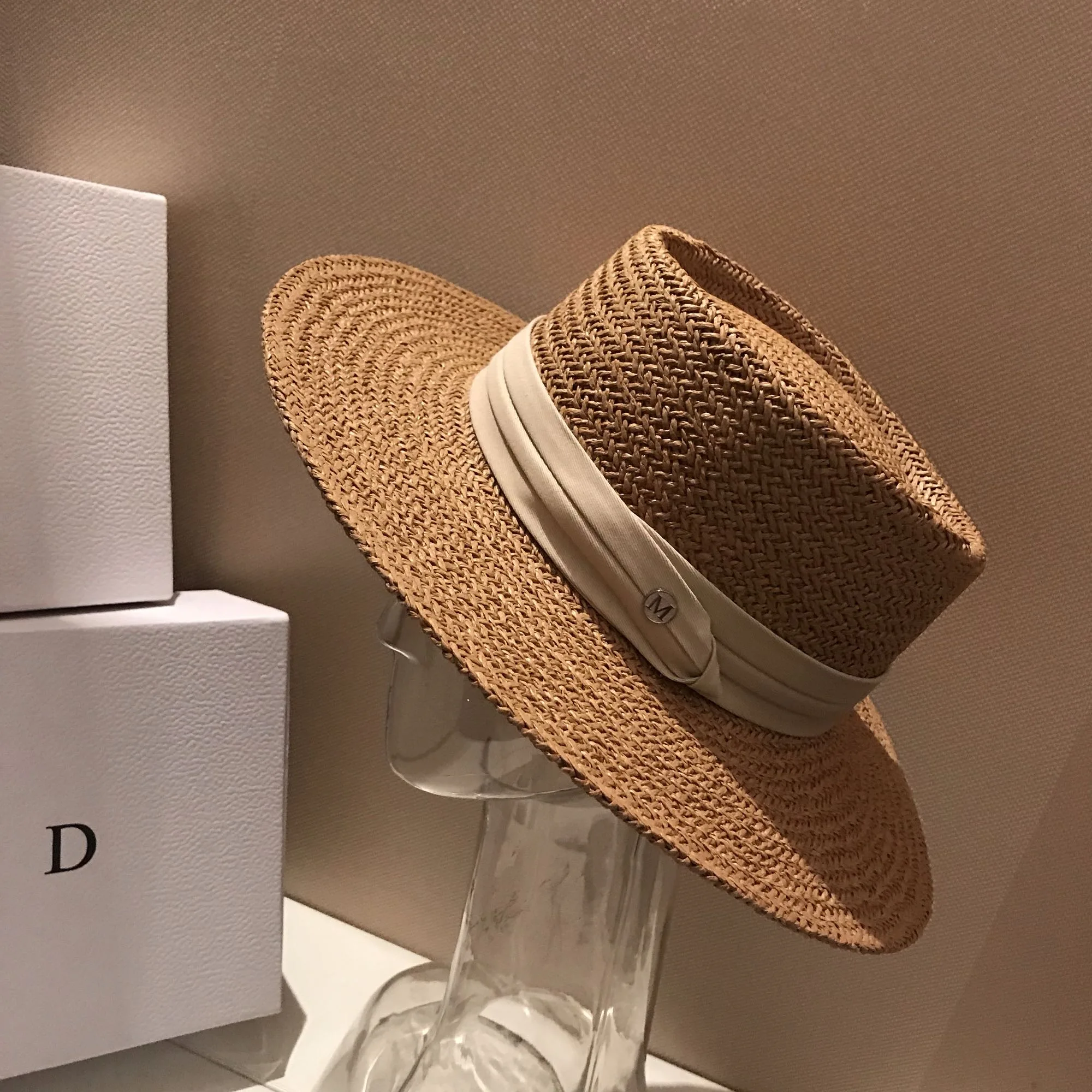 Summer Fashion Straw Sunshade Straw Hat Outdoor Vacation Concave Shape Big Eaf Sunscreen Gift Hat New Panama Jazz Hat