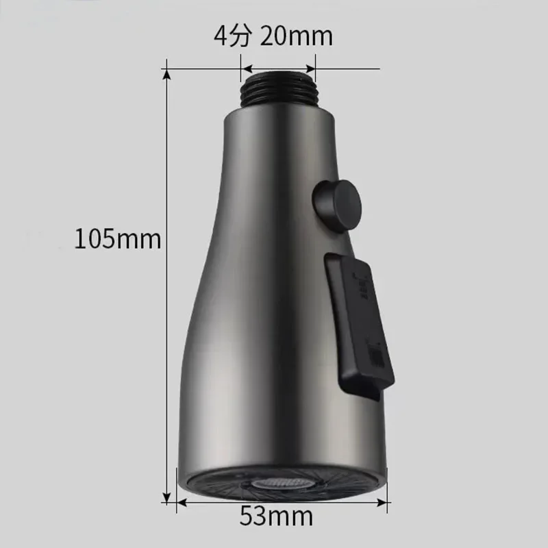 

Replace Sprayer Nozzle 3 Modes ABS Bathroom Basin Sink Shower Spray Head For 1/2" Connection Kitchen Faucet Accessories