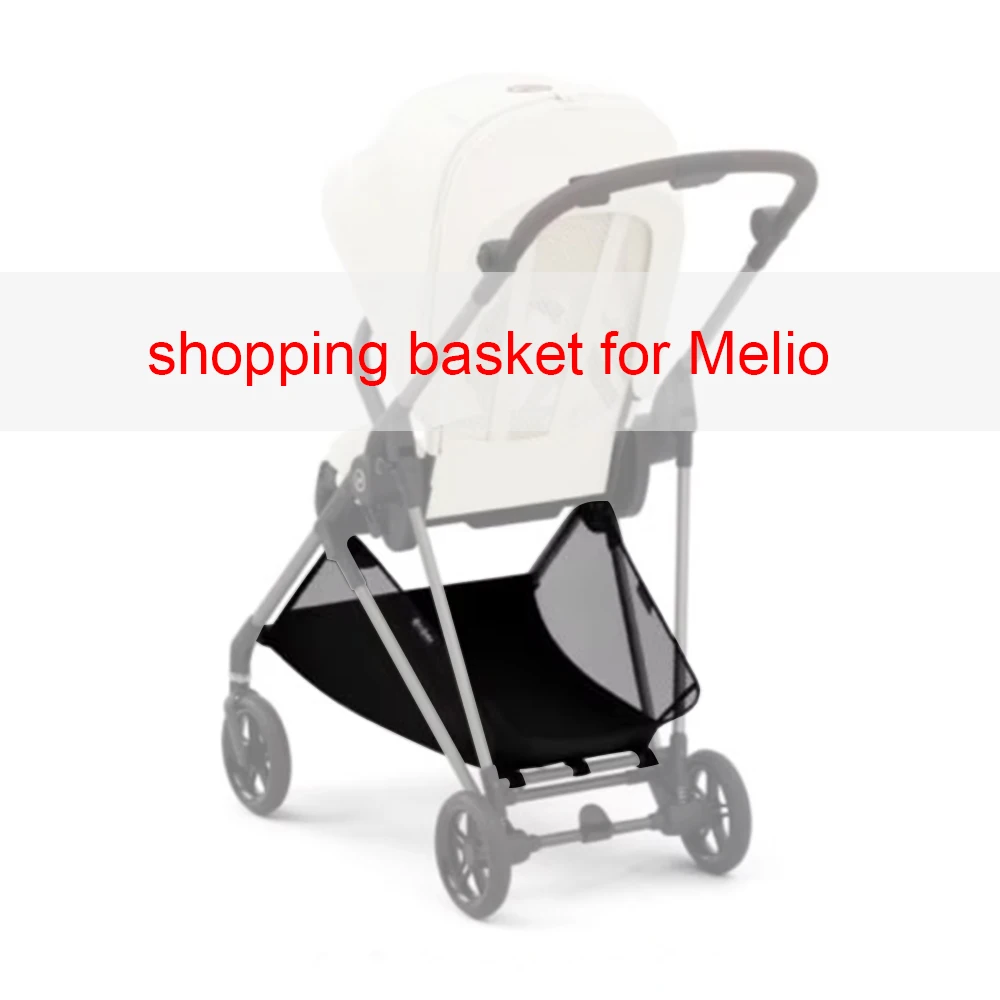 Melio Buggy Travel System Baby Cart Diaper Bag Shopping Basket Compatible Cybex Melio2/3/Pro/Carbon Stroller Bebe Accessories