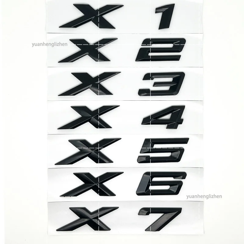 3D SDrive 30d 50d 35d 18d 20d 23d 25d 40d 45d Logo Letter Car Rear Trunk Badge Emblem Decal Sticker Side Fender Mark For X1257