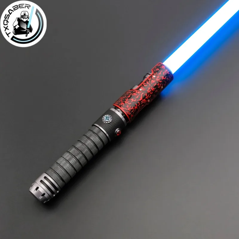 TXQSABER Relic Hunter Smooth Swing Heavy Dueling Lightsaber Blaster FOC Gesture Ignition 16 Sounds Cosplay Jedi Laser Sword Toys