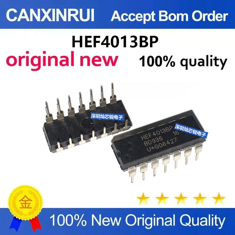 (5-100 Pieces) HEF4013BP DIP14 Logic Chip Power Management Integrated New Original
