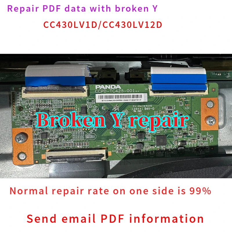 

CC430LV1D CC430LV2D LCD panel fault repair Y-side fault repair Panda board repair information PDF