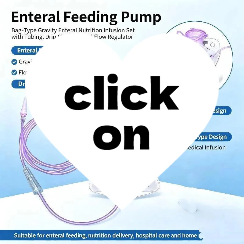 1200ml  Plastic Feeding Bag Enteral Nutrition Supply Bag Nasal Feeding Nutrient Gravity Pump Transparent Tube Bag