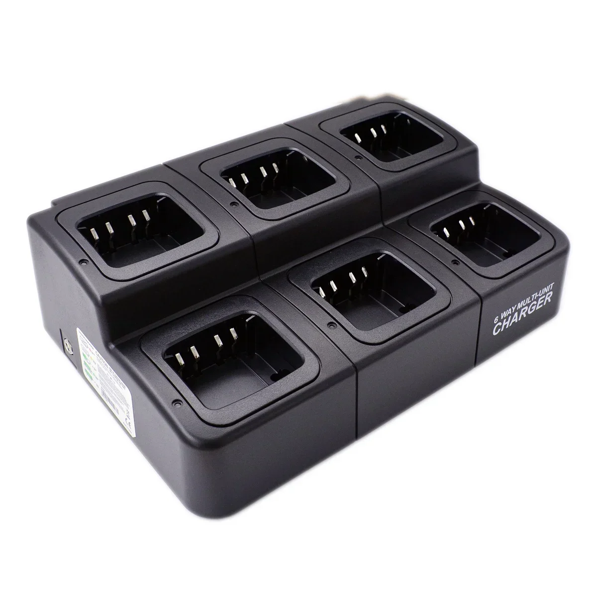 Six Way Multi-Unit Desktop Charger For DGP 8550 APX2000 XPR3000 XiRP8668 HAM Radio Rapid Replenisher Charge Tray