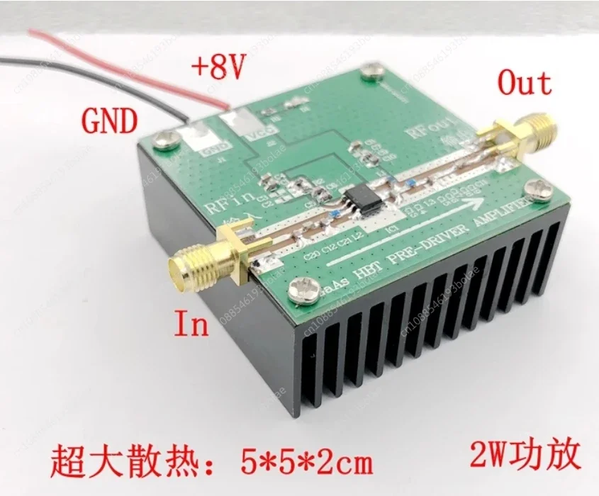 400MHZ-4GHZ 1W Power Amplifier Development Board TQP7M9103 with Large Heat Sink to Support Continuous Operation