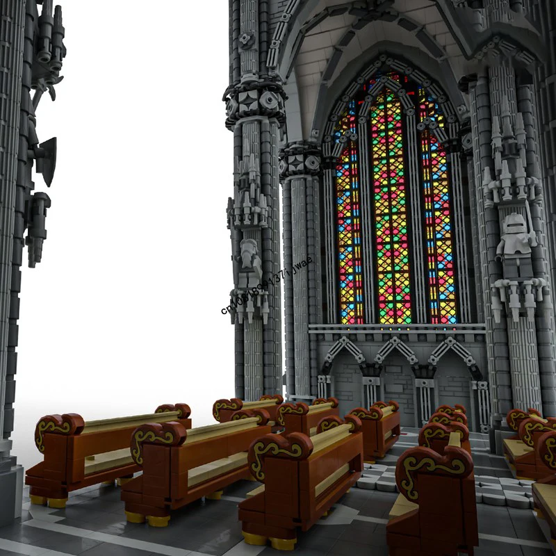 Nieuwe 41101 Stuks Stad Hot Selling Street View Moc Beroemde Gothic Kathedraal Mdeol Custom Puzzels DIY creatieve ideeën Kinderen Speelgoed