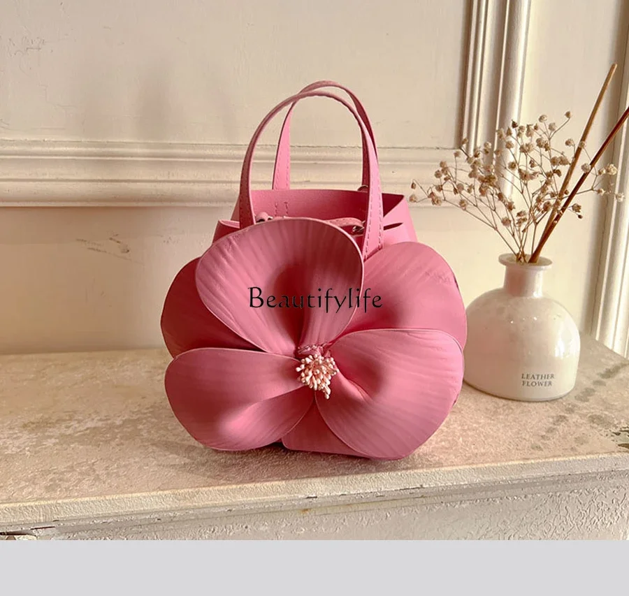 Flower bucket bag vegetable basket arm bag