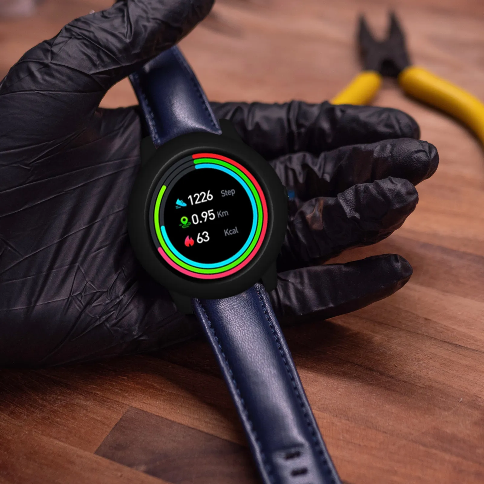 1Pcs Exquisite Silicone Watch Protective Case Lightweight Anti-Drop Smartwatch Cover Compatible with Xiaomi