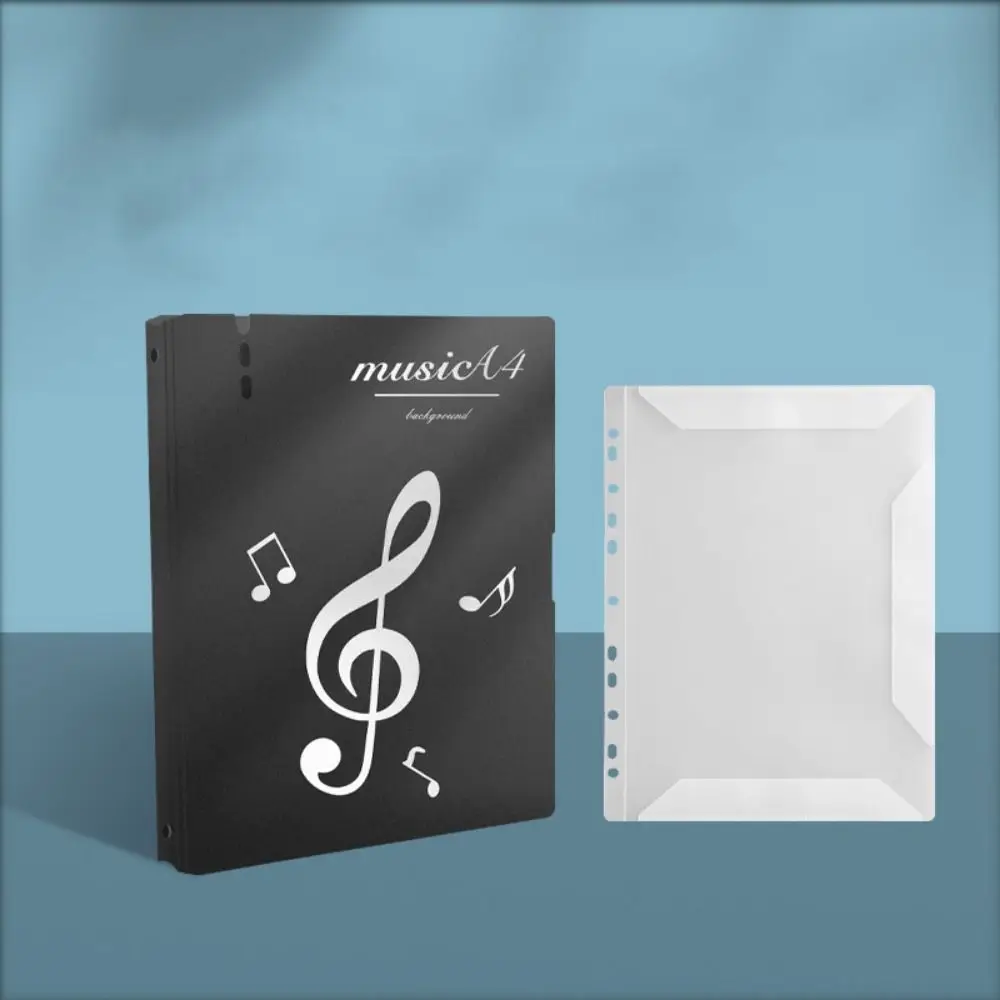 Spiral Binder Piano Score Folder Non-reflective Modifiable Storage Holder Waterproof Music Case Document File Organizer Meeting