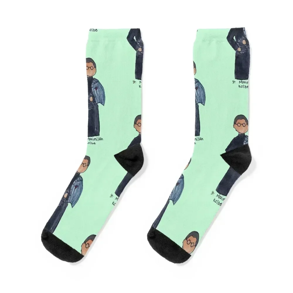 St. Maximilian Kolbe Socks Crossfit loose new in's man Socks Women's Men's