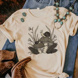 Snail Tee women funny tshirt female y2k clothes