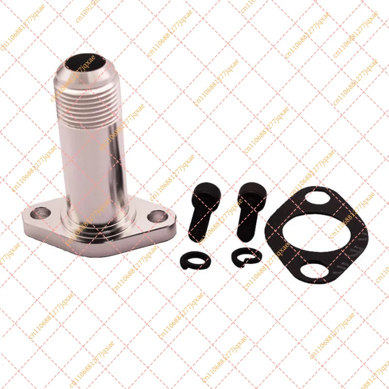 Extended 12AN Turbo Drain Fitting Flange Adapter for T3 T4 Turbochargers
