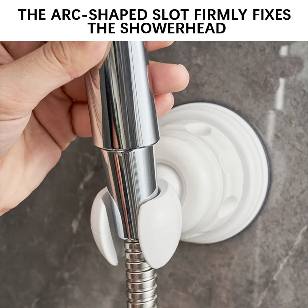 Suction Cup Shower Holder, Adjustable Shower Head Bracket, Multipurpose Bracket Holder, Wall Mount Bracket Bathroom Accessories