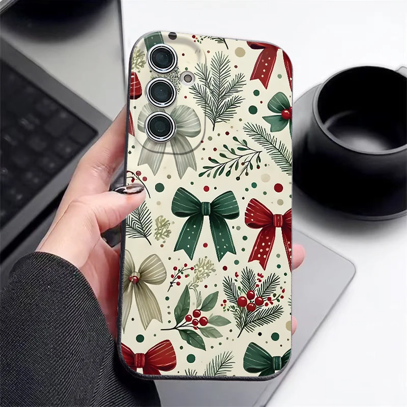 Colorful Bowknots Case For Samsung S26 Ultra S25 FE S24 S23 S22 Plus S21 A54 A15 A35 A55 A16 A36 A56 A17 A37 A57 5G Capa Funda