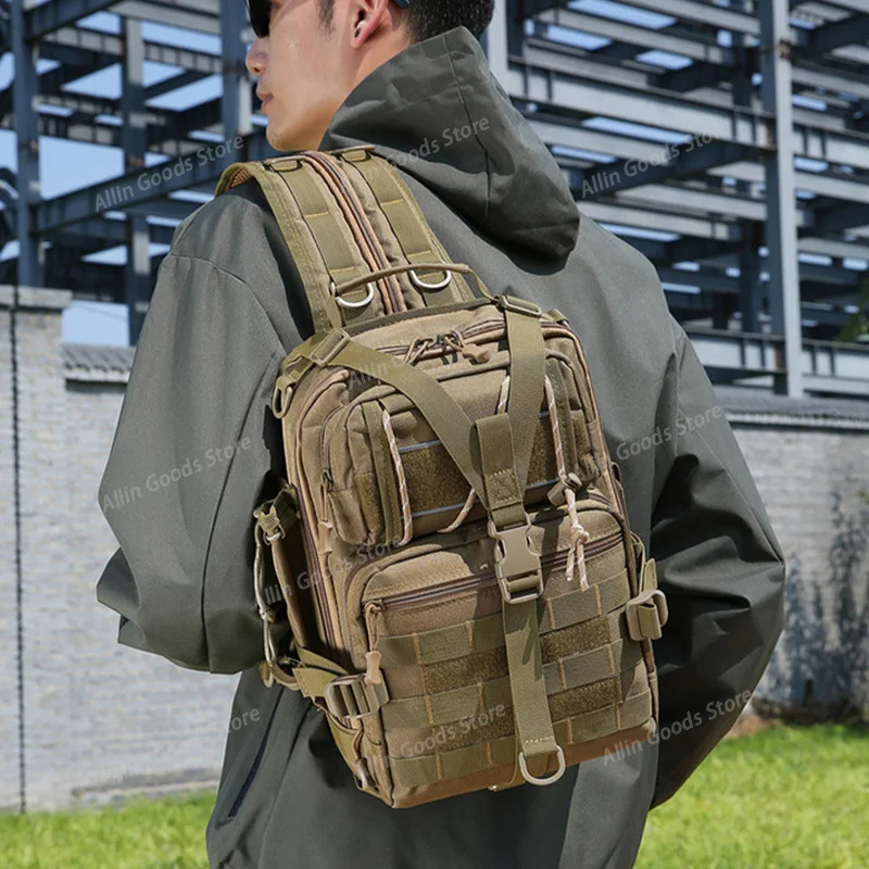 Versatile Lightweight Tactical Chest Pack Large Capacity Shoulder Bag For Men Outdoor Camping Travel Sports Casual Daily Use