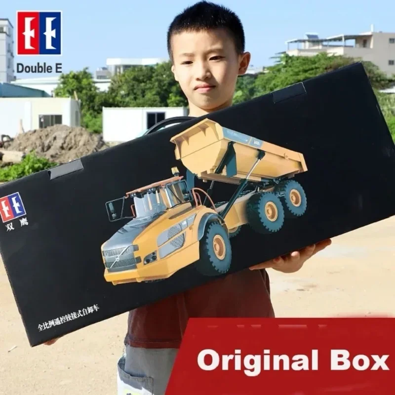 Double E E591 A40G Large Rc Truck 1:20 4WD Rc Dumper Cars Trucks Remote Control Tractor Dumper Construction Engineering Vehicle