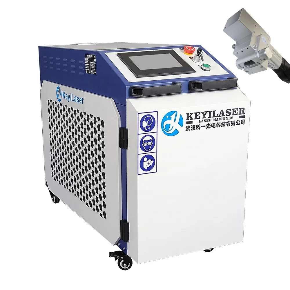 KEYILASER Handheld Continuous 1000W 2000W Fiber Laser Cleaning Machine Paint Laser Rust Removing Cleaner Machine Price