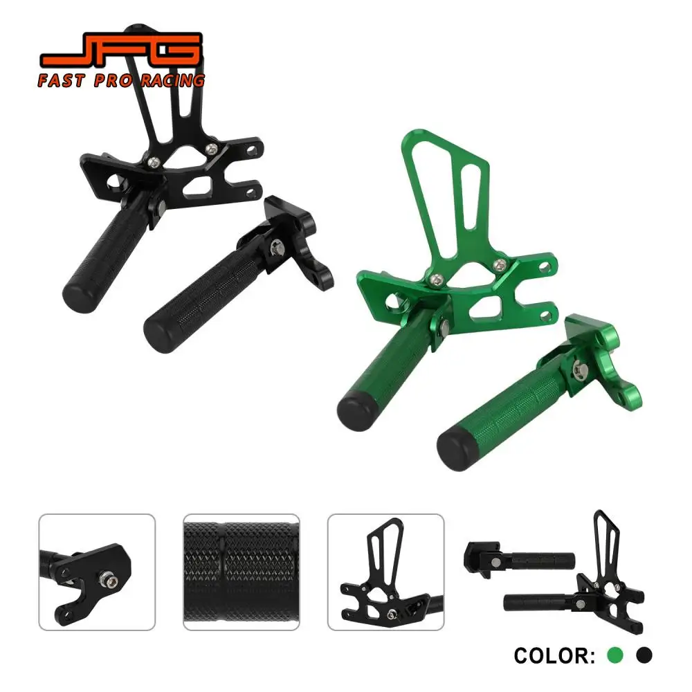 

Motorcycles Accessories Rear Foot Pedals Pegs CNC Footpeg Footrest For Kawasaki KLX230 KLX 230 Dirt Pit Bike Off-Road Aluminum