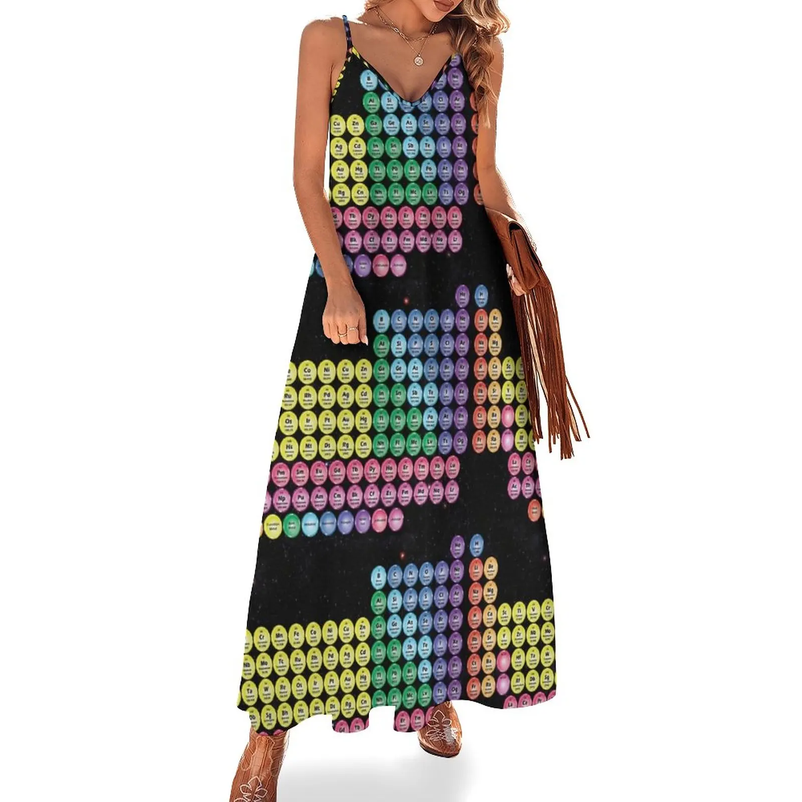 

118 Element Periodic Table - Round Elements Sleeveless Dress Long dress Dress
