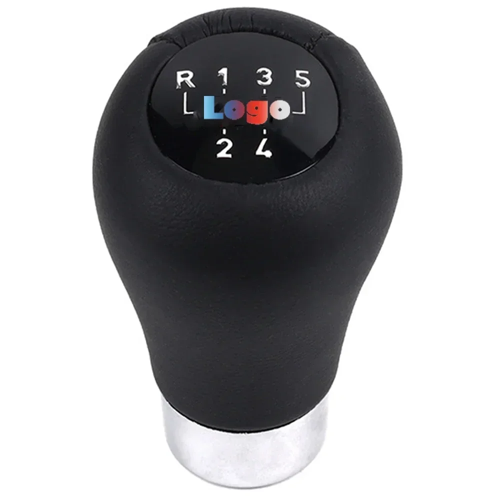 Leather Car Gear Shift Knob for BMW 1 3 5 6 Series E30 E36 E39 E46 E60 E81 E82 E87 E90 E53 E84 E83 5/6 Speed Can Custom Logo