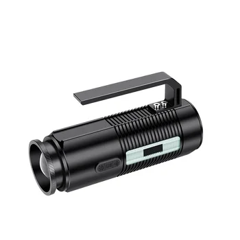 

Professional Fishing Torch High Brightness Four Led Source Cob Sensor Zoomable Waterproof Night Fishing Flashlight