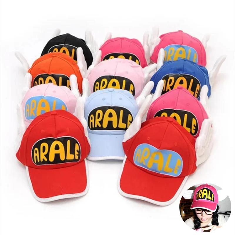 Anime Adult Children Cute Dr.Slump Arale Sexy Angel Wings Cosplay Hats Baseball Cap Sun Hat Gift Kawaii