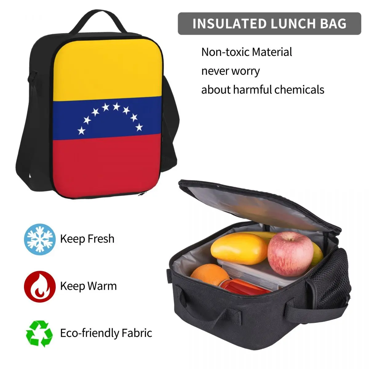 Conjunto de mochila com bandeira da Espanha para estudantes, mochila escolar com design de desenhos animados, lancheira e caneta, conjunto de três peças