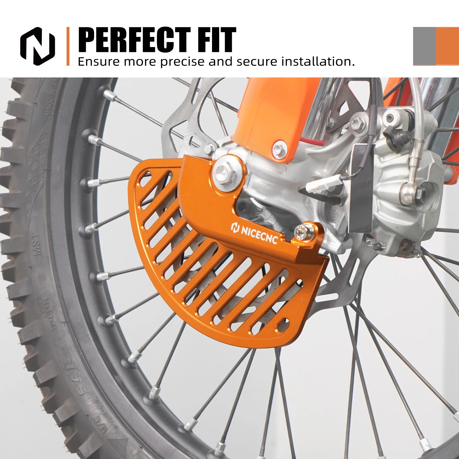 NICECNC For KTM EXC 300 2024 2025 2026 Front Brake Disc Guard Protector Cover For KTM EXC-F  350 XC 2016-2026 For GasGas EC 300 EC 250 Sherco SE 125 SE 250 SE 300