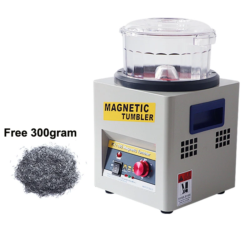 185 Magnetic Tumbler Jewelry Polisher 180mm 2000 RPM Finisher 7.3 inch Magnetic Polisher with Adjustable Speed for Jewelry